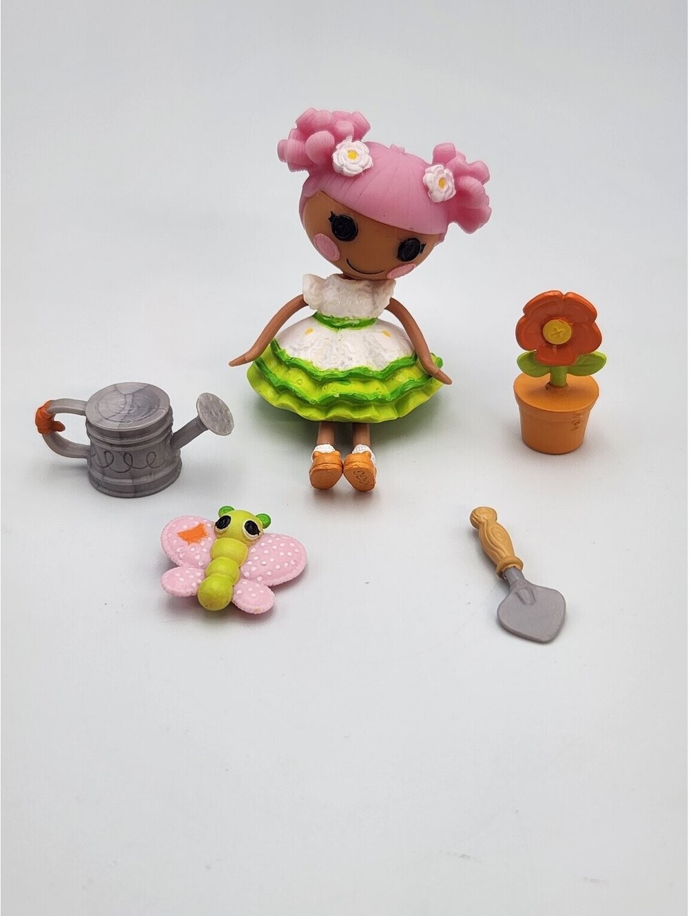 Lalaloopsy Mini Doll Blossom Flowerpot w/Pet Butterfly & Accessories Q6